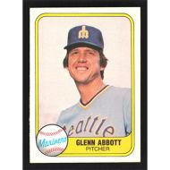 1981 Fleer #615 Glenn Abbott