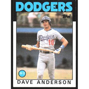 1986 Topps #758 Dave Anderson