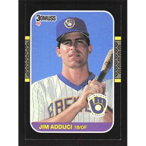 1987 Donruss #495 Jim Adduci