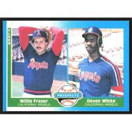 1987 Fleer #646 W. Fraser/D. White Major League Prospects