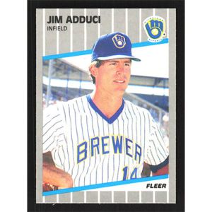 1989 Fleer #176 Jim Adduci