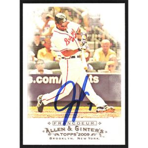 2009 Topps Allen & Ginter #104 Jeff Francoeur Autographed