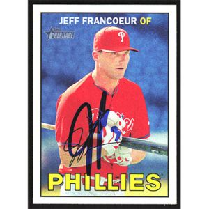 2016 Topps Heritage #252 Jeff Francoeur Autographed