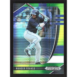 2020 Panini Prizm Draft Picks Green and Yellow Hyper #PDP116 Wander Franco