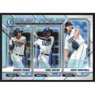 2021 Bowman Chrome Talent Pipeline Refractors #TP-TBR W. Franco/V. Brujan/B. Honeywell
