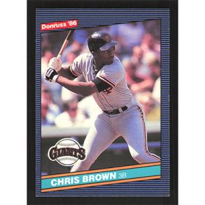 1986 Donruss #553 Chris Brown