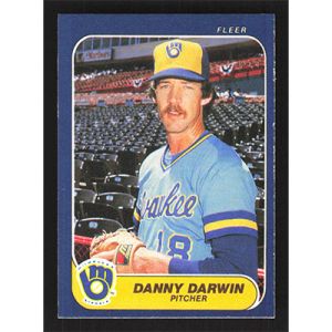 1986 Fleer #485 Danny Darwin