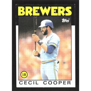1986 Topps #385 Cecil Cooper
