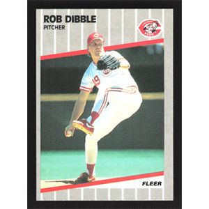 1989 Fleer #160 Rob Dibble