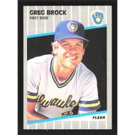1989 Fleer #181 Greg Brock