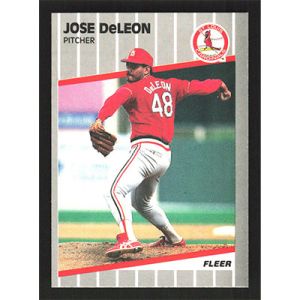 1989 Fleer #449 Jose DeLeon