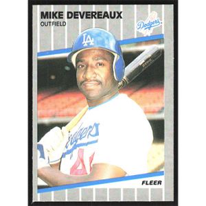 1989 Fleer #56 Mike Devereaux