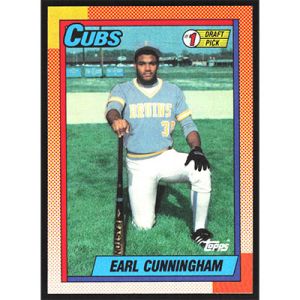 1990 Topps #134 Earl Cunningham #1 Draft Pick