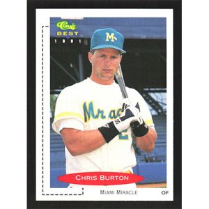 1991 Classic/Best #163 Chris Burton