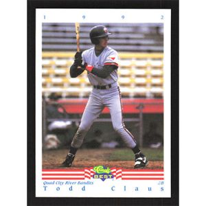 1992 Classic/Best #226 Todd Claus