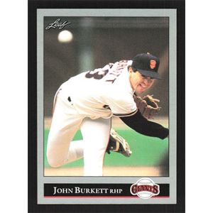 1992 Leaf #179 John Burkett