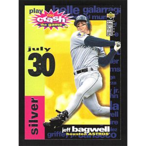1995 Collector's Choice Crash the Game Silver #CG1 Jeff Bagwell 7/30