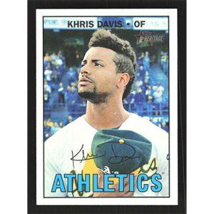 2016 Topps Heritage Gum Stained Back #622 Khris Davis
