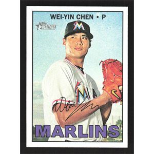2016 Topps Heritage #538 Wei-Yin Chen