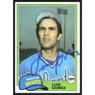 1981 Topps #477 Luis Gomez Autographed