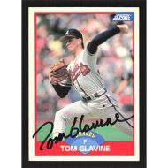 1989 Score #442 Tom Glavine Autographed