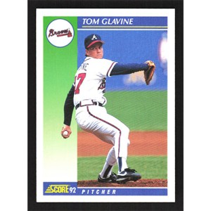 1992 Score #450 Tom Glavine