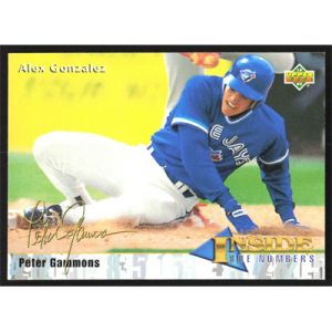 1993 Upper Deck #456 Alex Gonzalez Inside the Numbers