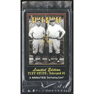 1996 Tuff Stuff Telecard #1 L. Gehrig/B. Ruth
