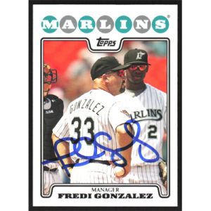 2008 Topps #265 Fredi Gonzalez Autographed