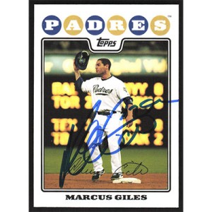 2008 Topps #91 Marcus Giles Autographed