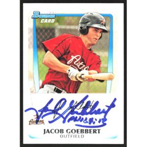 2011 Bowman Prospects #BP65 Jacob Goebbert Autographed