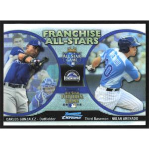 2012 Bowman Chrome Franchise All-Stars #FAS-GA C. Gonzalez/N. Arenado