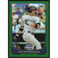 2012 Bowman Chrome Green Refractors #69 Carlos Gonzalez
