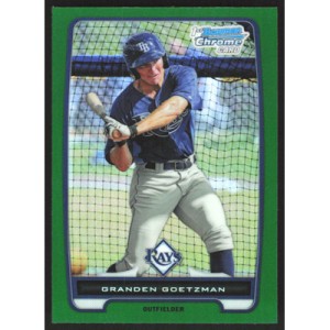 2012 Bowman Chrome Prospects Green Refractors #BCP113 Granden Goetzman