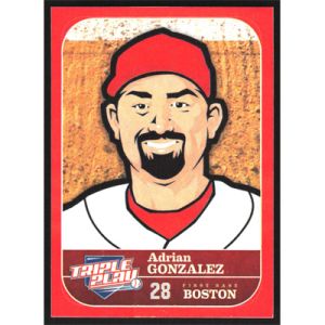 2012 Panini Triple Play Stickers #19 Adrian Gonzalez