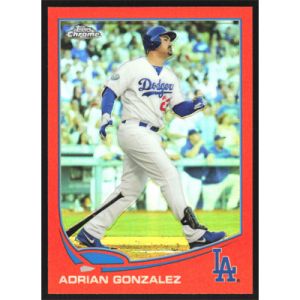 2013 Topps Chrome Orange Refractors #19 Adrian Gonzalez