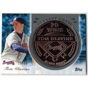 2013 Topps Update Pennant Coins Copper #PCC-TG Tom Glavine
