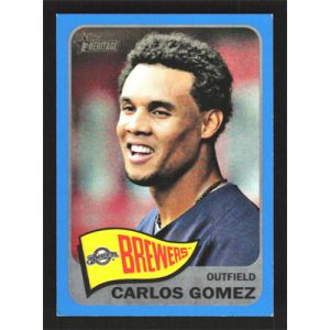 2014 Topps Heritage Blue Border #457 Carlos Gomez SP