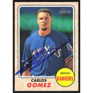 2017 Topps Heritage #335 Carlos Gomez Autographed