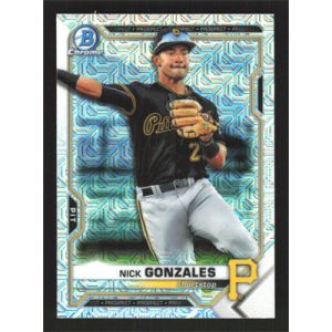 2021 Bowman Chrome Mega Box Prospects Refractors #BCP-34 Nick Gonzales