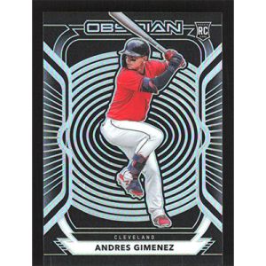 2021 Panini Chronicles Obsidian #27 Andres Gimenez