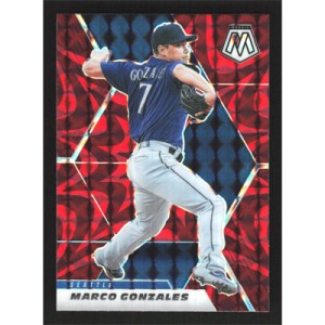 2021 Panini Mosaic Reactive Red #93 Marco Gonzales