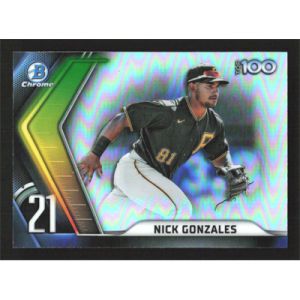 2022 Bowman Chrome Scouts Top 100 #BTP-21 Nick Gonzales