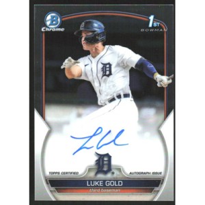 2023 Bowman Chrome Prospect Autographs #CPA-LGD Luke Gold Autographed