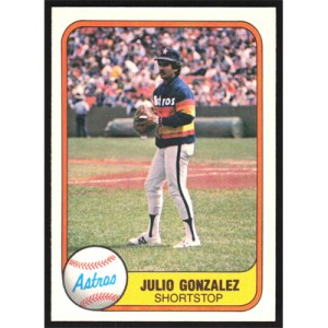 1981 Fleer #73 Julio Gonzalez
