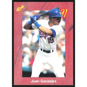 1991 Classic II #T74 Juan Gonzalez