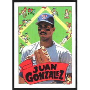1992 Topps Kids #131 Juan Gonzalez