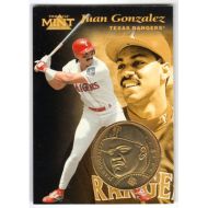 1997 Pinnacle Mint Coins Brass #6 Juan Gonzalez