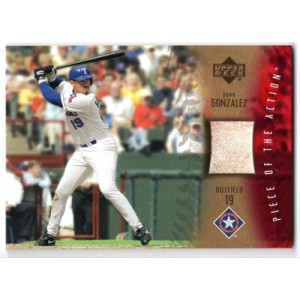 2003 Upper Deck Piece of the Action Game Ball #PA-JG Juan Gonzalez