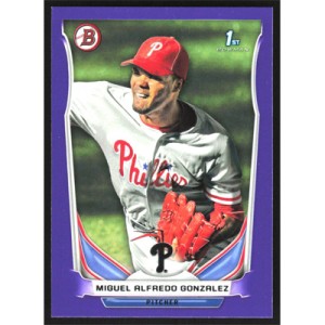 2014 Bowman Prospects Purple #BP105 Miguel Alfredo Gonzalez